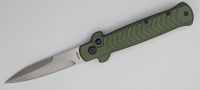 Fort Knife Works Army Green Arrow Side Open Automatic Knife D2 Satin Bayonet