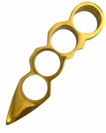 Four Finger Brass Knuckles Dagger Point