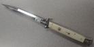 Frank Beltrame 11" Italian Stiletto White Bone Bayo Automatic Knife