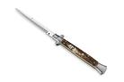Frank Beltrame 11 Inch Italian Stiletto Stag Horn Bayonet Automatic Knife