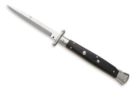 Frank Beltrame 11" Swinguard Stiletto Automatic Knife Ebony Wood Bayo 4mm