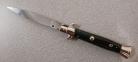 Frank Beltrame 9" Black Automatic Knife Polished Flat Grind