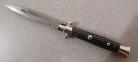 Frank Beltrame 9" Imitation Carbon Fiber Automatic Knife Polished Bayo