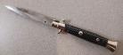 Frank Beltrame 9" Imitation Carbon Fiber Automatic Knife Satin Dagger