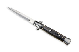 Frank Beltrame 9 Inch Dark Horn Stiletto Automatic Knife Bayonet