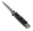 Frank Beltrame 9" Black Italian Stiletto Bayonet Automatic Knife Polished