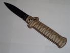 Frank Beltrame Gold B Stealth Automatic Knife Black Flat Grind