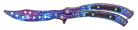 9.5" Galaxy Hunter Practice Butterfly Knife Curved