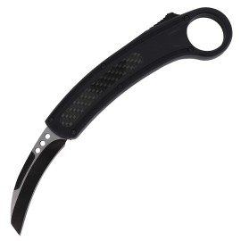 Gangster Black Carbon Fiber D/A OTF Automatic Knife Karambit 2 Tone