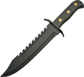 Gator Bowie Knife Black