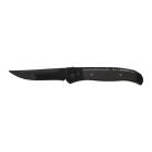 Gentlemens Carbon Fiber Automatic Knife Black Clip Point