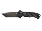 Gerber 06 Black Automatic Knife Black Tanto Plain