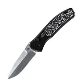 Gerber Empower Black Automatic Knife Stonewash Drop Point