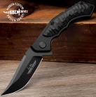 Gil Hibben Black Whirlwind G10 Folding Knife 7Cr17 Stainless Steel