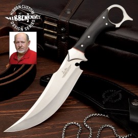 Gil Hibben Recurve Karambit Knife Black Micarta Open Pommel