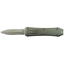 Mini Poker Gray OTF D/A Dagger Automatic Knife 5 Inch