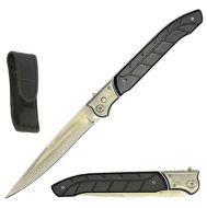 Great Price Large Heritage Automatic Black Pocket Knife (12" Overall)