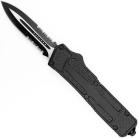Gut Buster Black D/A OTF Automatic Knife 2 Tone Serrated
