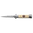 Harley Davidson Stiletto Automatic Knife Ivory 9" Bayo