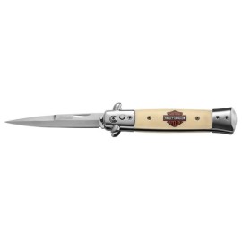 Harley Davidson Stiletto Automatic Knife Ivory 9" Bayo