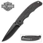 Harley Davidson Tec X BSW Black Pocket Knife