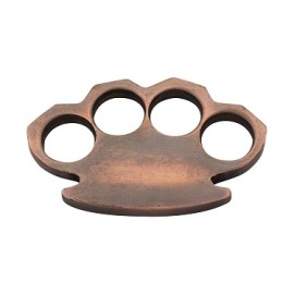 Heavy Steel Copper 300 Grams Brass Knuckle Paperweight