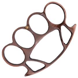 Hercules Brass Knuckles Copper Belt Buckle Paperweight