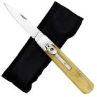 Hornets Nest Automatic Stainless Steel Lever Lock Switchblade Knife Cream