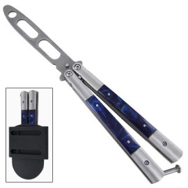 Indigo Pearl Practice Trainer Butterfly Knife