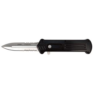 Joker Black S/A OTF Automatic Knife Satin Dagger Serrated
