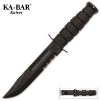 KA-BAR Black Classic Marine Survival Knife Serrated