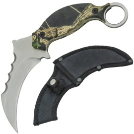 Karambit Fixed Blade Hunting Camo Combat Knife