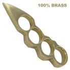 Karambit Style Brass Knuckles Paperweight