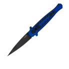 Kershaw Launch 8 Blue Carbon Fiber Automatic Knife Black Bayo