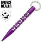 Keychain Purple Skull Dice Self Defense Kubotan