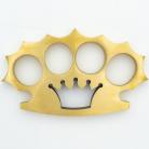 Kings Crown 100% Brass Knuckles Belt Buckle Paperweight