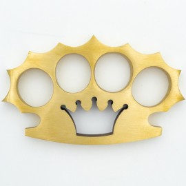 Kings Crown 100% Brass Knuckles Belt Buckle Paperweight