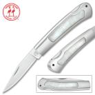 Kissing Crane 6" Genuine Pearl Folding Knife