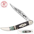 Kissing Crane Limited Edition Peacock Toothpick Pocket Knife