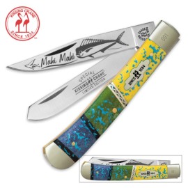 Kissing Crane Mahi Mahi Trapper Folding Pocket Knife
