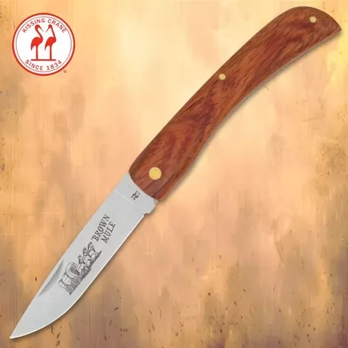 Kissing Crane Medium Brown Mule Pocket Knife