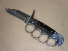 Knuckle Knife Black Lockback Folding Knife