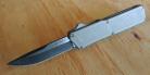 Lightning Grey D/A OTF Automatic Knife Two Tone Drop Point