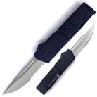 Lightning Model 2 Black D/A OTF Automatic Knife Satin Drop Point Serrated