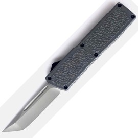 Lightning Model 2 Gray D/A OTF Automatic Knife Satin Tanto