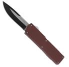 Lightning Model 3 Brown D/A OTF Automatic Knife Two Tone Drop Point