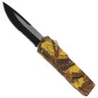Lightning Model 3 Real Tree Camo D/A OTF Automatic Knife Two Tone Serrated