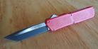 Lightning Red D/A OTF Automatic Knife Two Tone Tanto