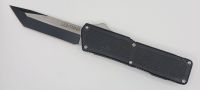 Lightning Supreme Black D/A OTF Automatic Knife Tanto Point Two Tone Plain