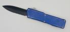 Lightning Supreme Blue D/A OTF Automatic Knife Black Dagger Serrated